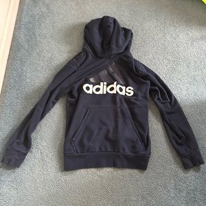 Navy blue Adidas Logo Hoodie